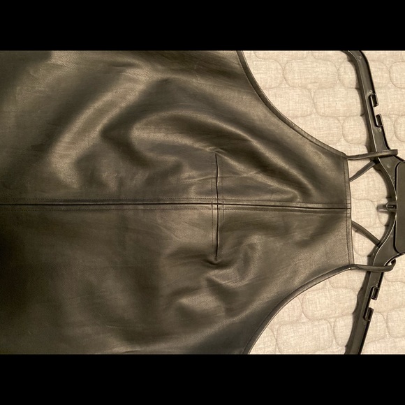 Leather-like A-line dress from Nordstrom - Picture 3 of 4